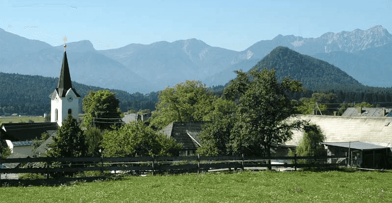 Landschaft bei Schiefling am Wörthersee