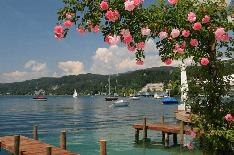 Blick auf Pörtschach am Wörthersee